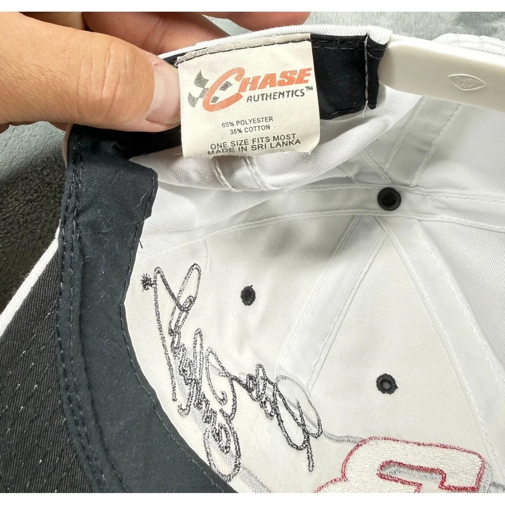 Dale Earnhardt 3 Hat Mens One Size White Signature NASCAR Chase Authentics